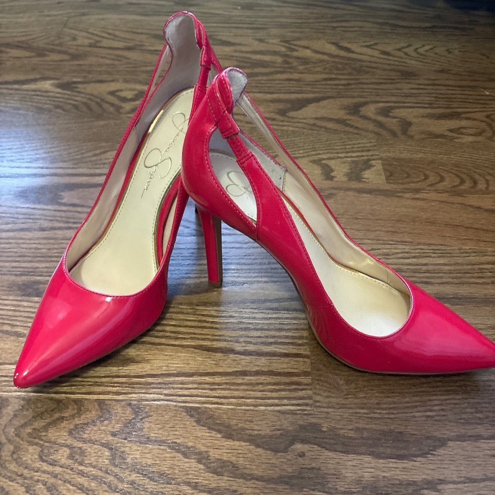 Jessica Simpson pink stilettos